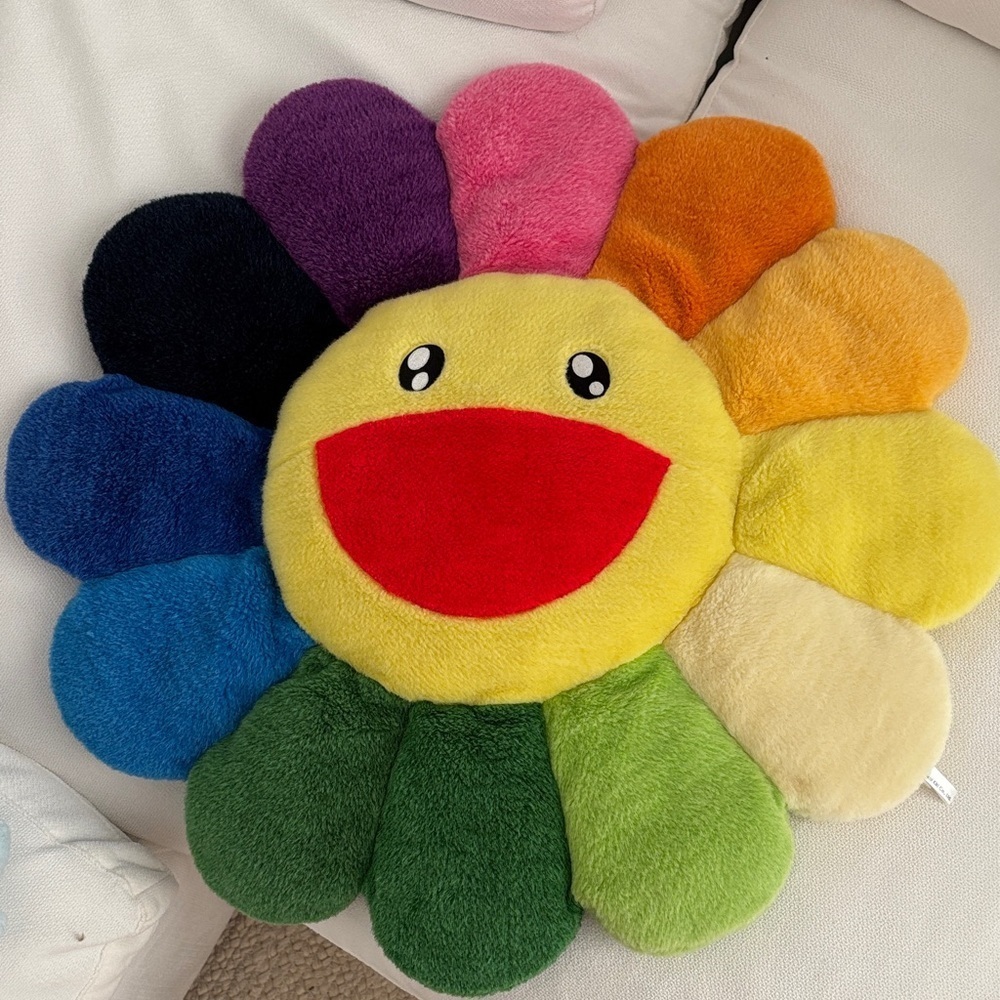 Authentic Murakami Sunflower Pillow - Picture 1 of 7